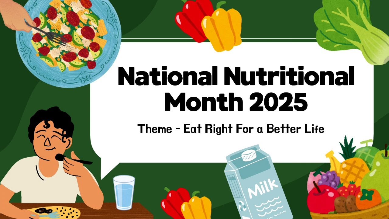 National Nutritional Month 2025   Theme   EAT RIGHT FOR A BETTER LIFE