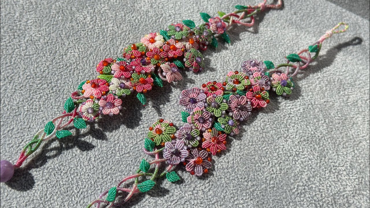 DIY macrame flower tutorial