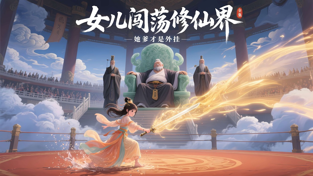 一口气看完《女儿闯荡修仙界，她爹才是外挂》全集， 穿越玄幻修炼废柴却有一女。女儿踏入修仙界那天系统降临，境界永远高她十境，还白送太初神殿。弟子最低帝境，长老恐怖至极。他只需躺平升级，女儿负责震惊诸天。