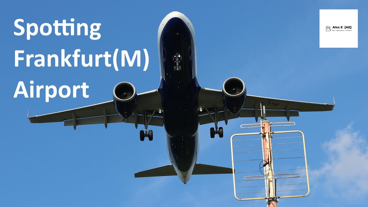 Planespotting Frankfurt Airport: Direkt unter den anfliegenden Flugzeugen Frankfurt Flughafen Alex E
