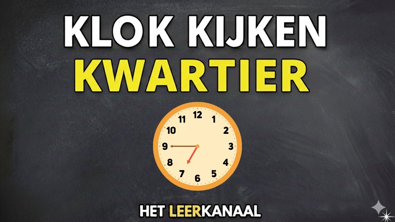 Klokkijken Kwartieren: Kwart Voor en Over (Simpele Uitleg)