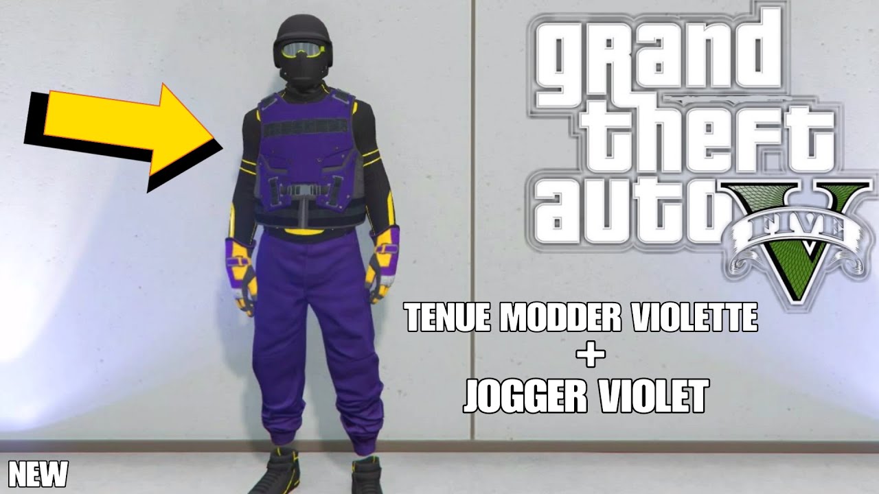 AVOIR UNE TENUE MODDER FULL VIOLET + GANTS DE COURSES SUR GTA 5 ONLINE | 1.48 | PS4/XBOX/PC |