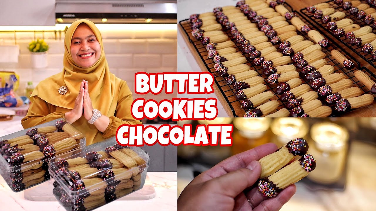 KUE KERING LEBARAN RASA ISTIMEWA INI GAMPANG BIKINNYA. BUTTER COOKIES CHOCOLATE