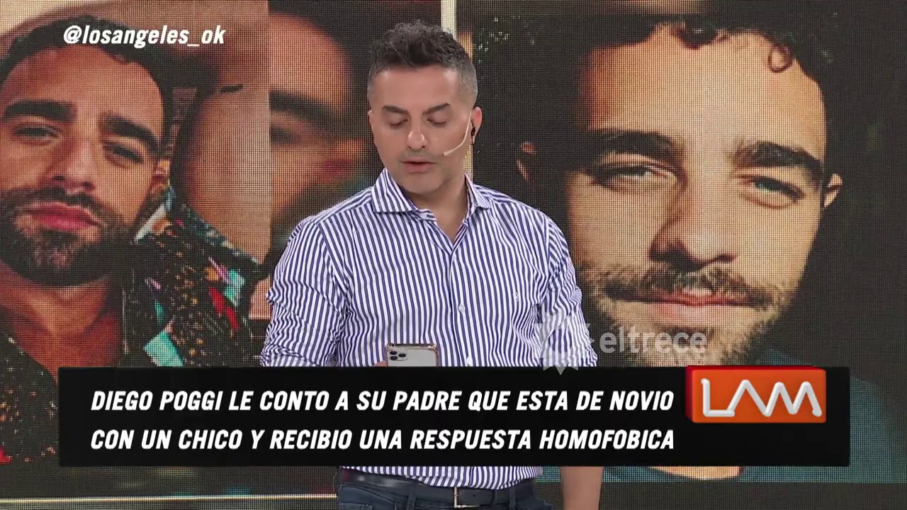 Diego Poggi, dolido y arrepentido de contar intimidades, tras el duro mensaje de su papá por ser gay