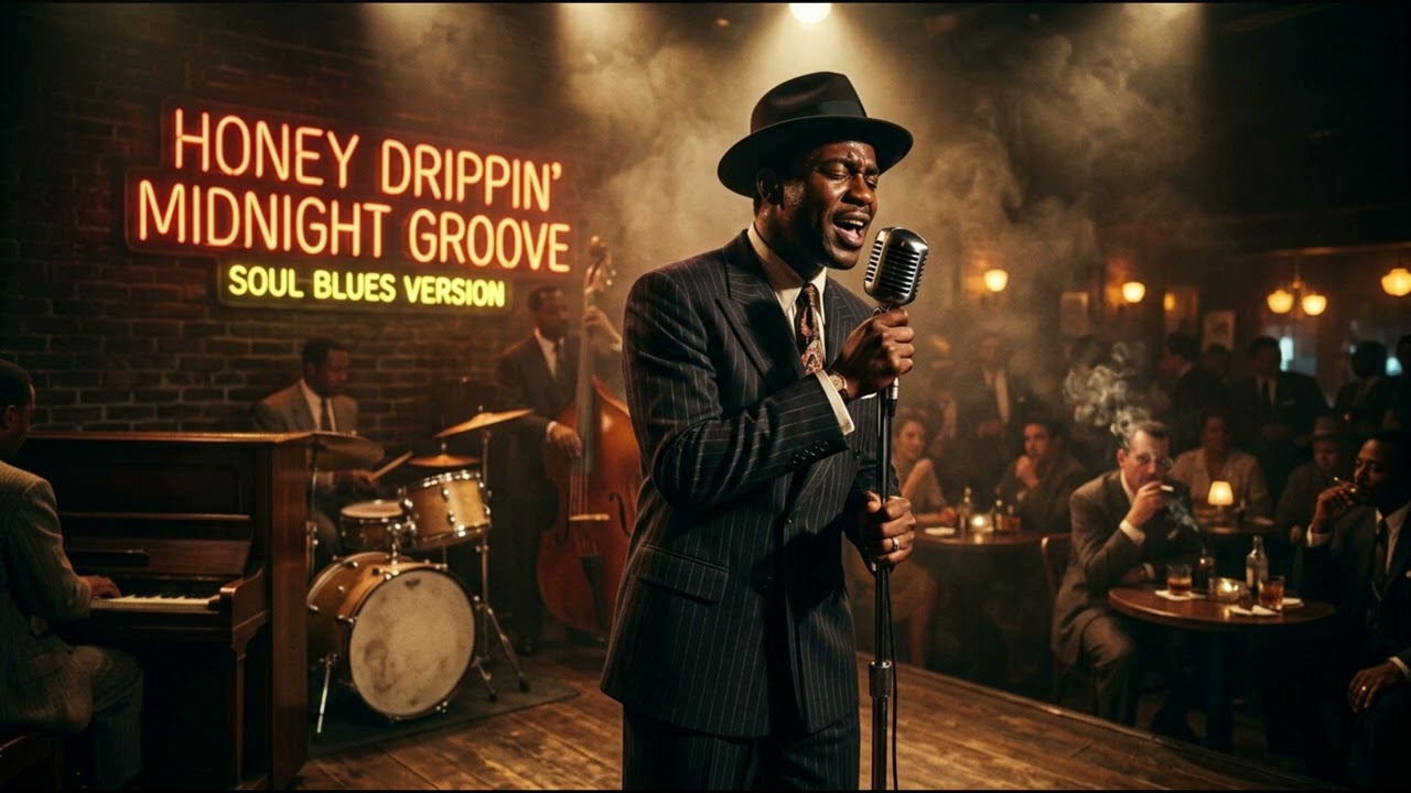 Honey Drippin’ Midnight Groove – Old School Soul Blues  Music Video