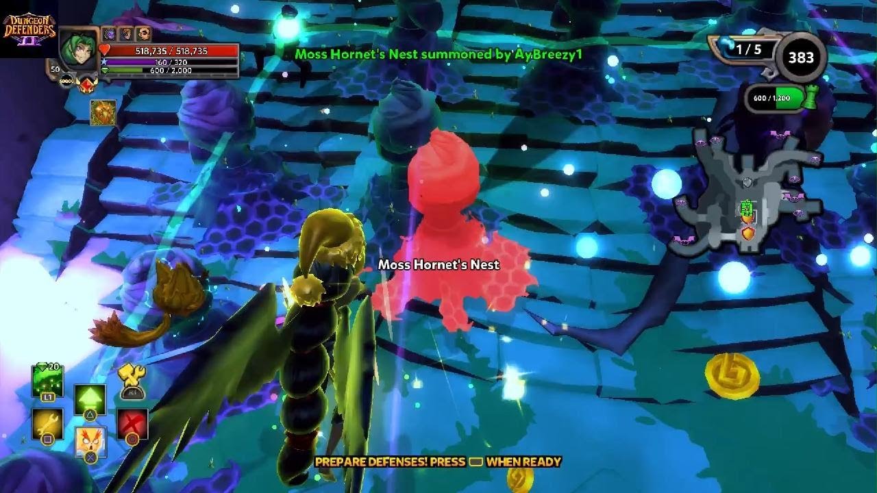 Aybreezy1 Dungeon Defenders 2 Slaying Hard Rumble Nimbus reach W/25 Bees