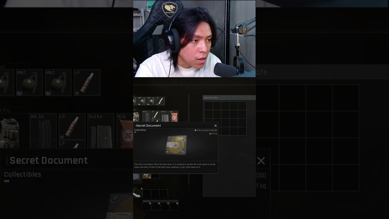 When you got SECRET DOCUMENT on your 5th day playing #shorts #arenabreakoutinfinite #arenabreakout
