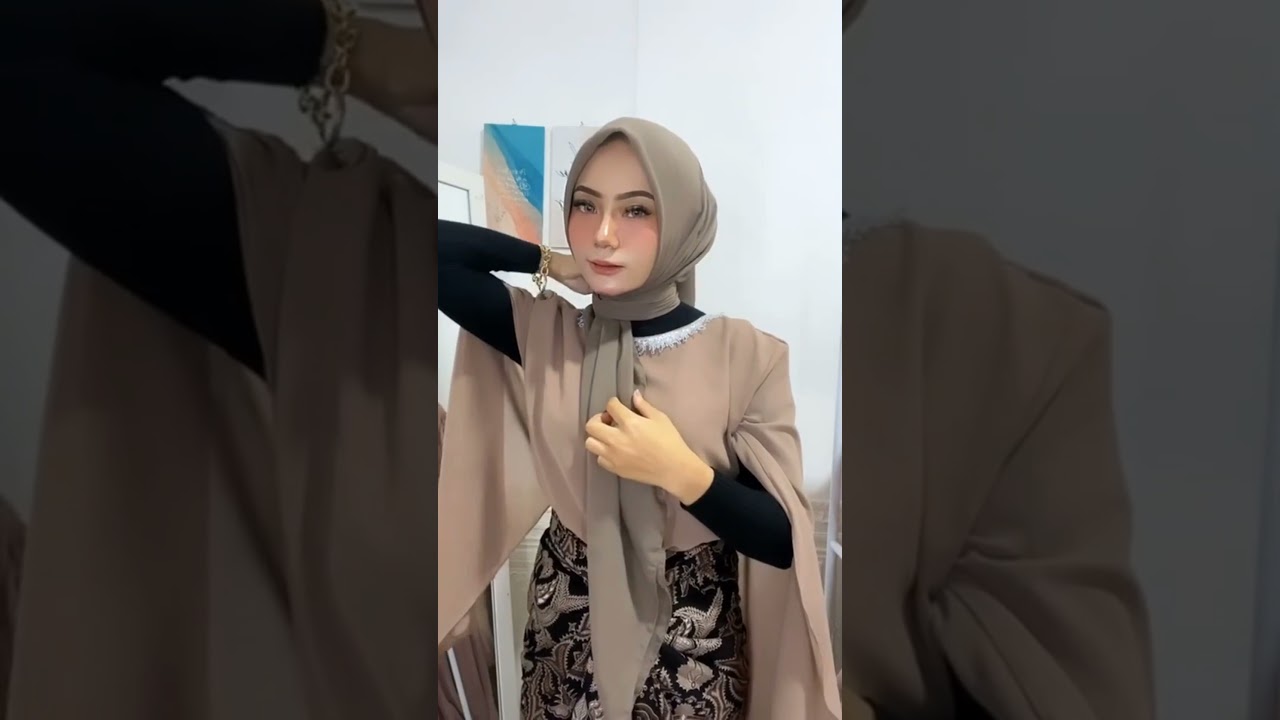 Tutorial hijab segiempat Kondangan terbaru