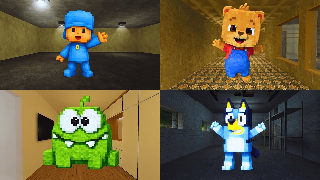 Minecraft Mural Builds l MINECRAFTIFIED NEXTBOTS CHASE Compilation l Garry's Mod Nextbots