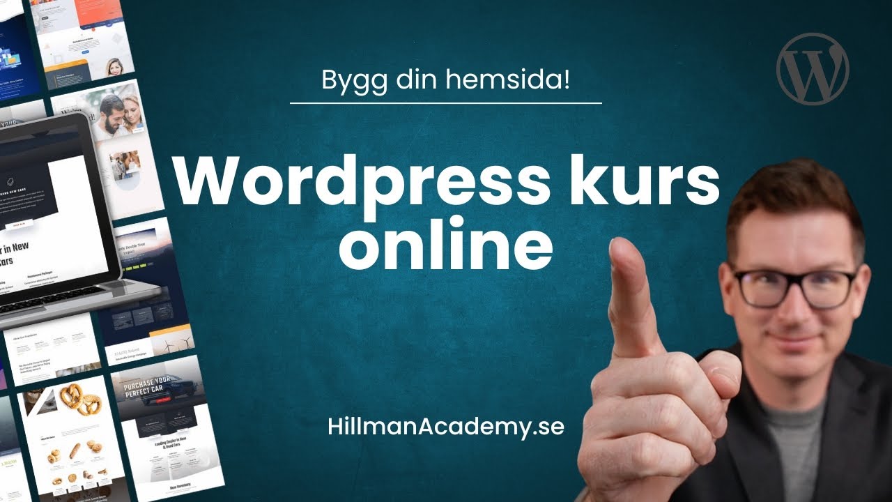 Wordpress kurs online 2025 - Skapa en hemsida sj&auml;lv