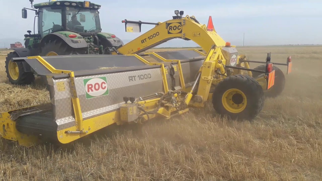 John Deere 6130r e ranghinatore ROC RT1000