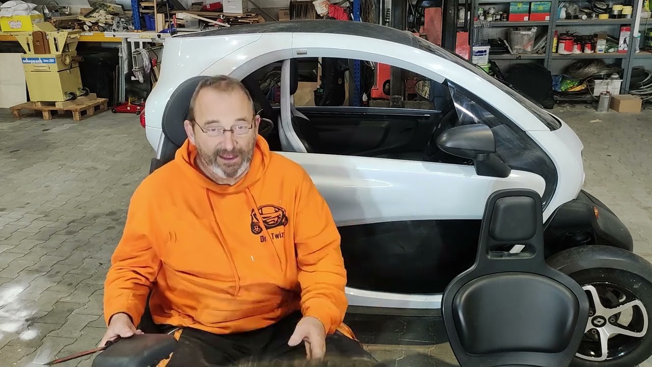 Twizy Sitze Polster entfernen / zerlegen