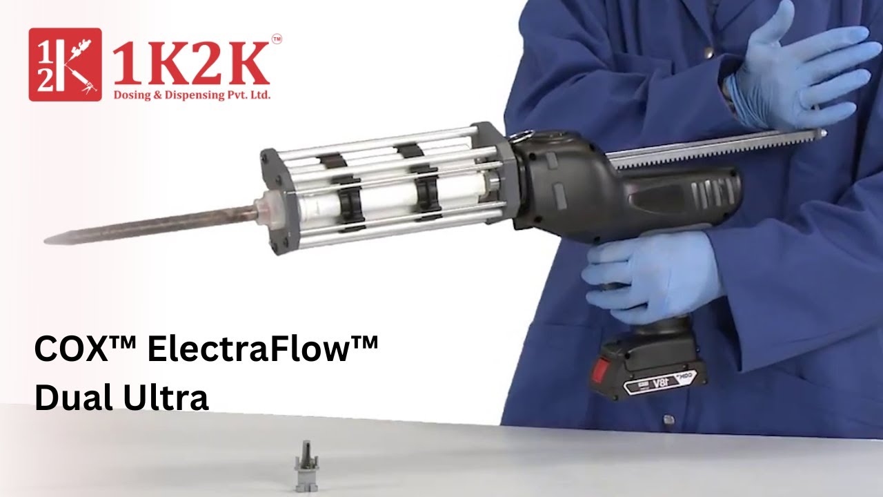 COX™ ElectraFlow™ Dual Ultra VBE |  Battery Powered Cartridge Gun | Sealant Electric Dispenser