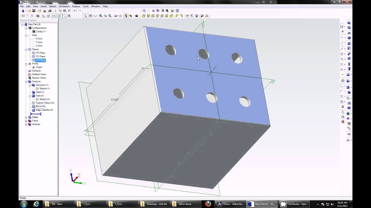 Alibre Design CAD 2011 (Geomagic) Demo Tutorial & Overview