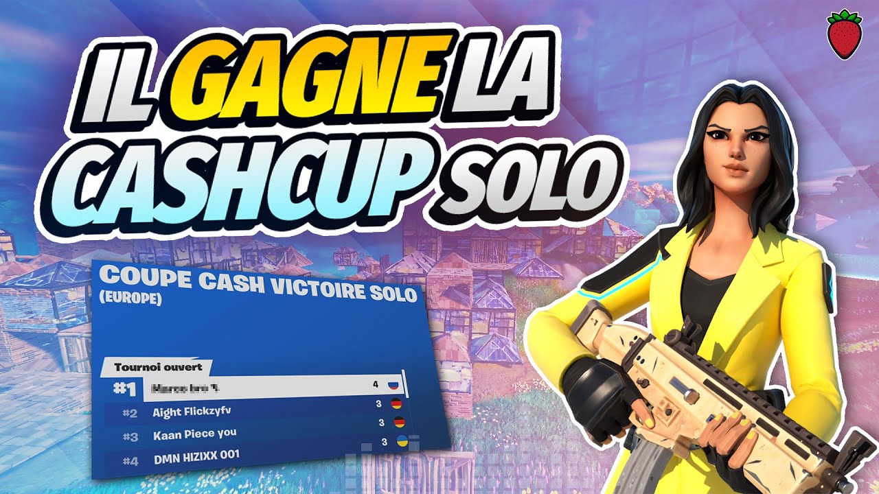 IL ENCHAINE LES TOP1 ET GAGNE LA SOLO CASHCUP - J'ANALYSE SON SPAWN ET SES TECHNIQUES