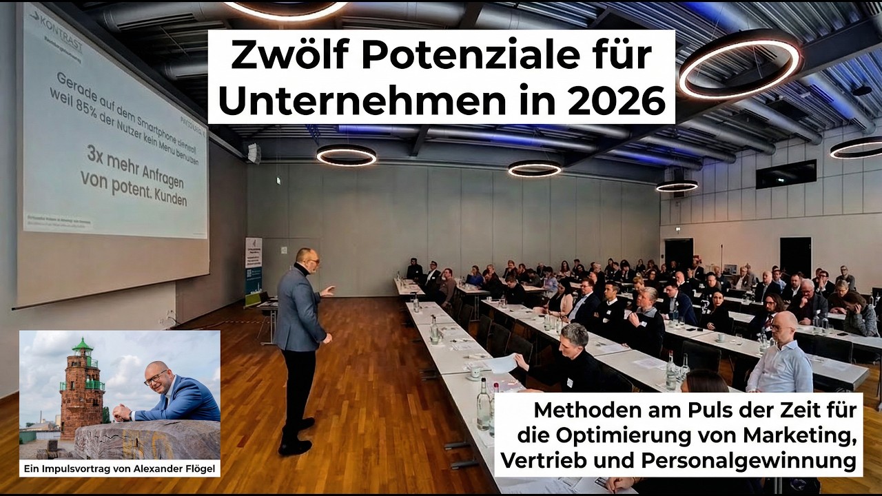 Potenziale Vortrag von Alexander Fl&ouml;gel - Technologiepark Bremen - Vertrieb und Marketing optimieren