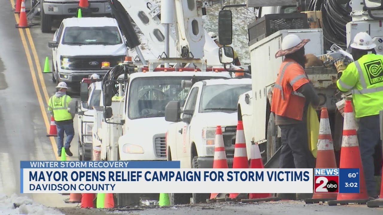 Nashville mayor opens relief campaign for storm victims