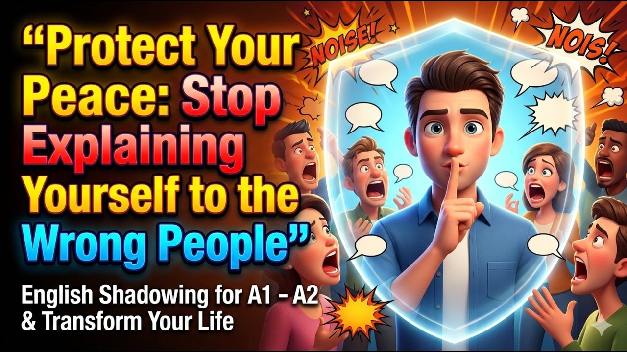 Protect Your Peace Stop Explaining Yourself to the Wrong People || English Shadowing & Mindset