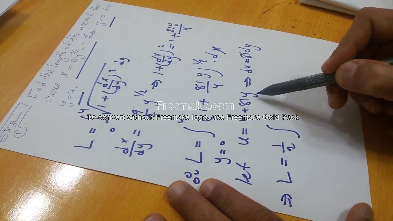 Length of Plane Curve: Solved Problems أيجاد طول منحني: أمثلة محلولة