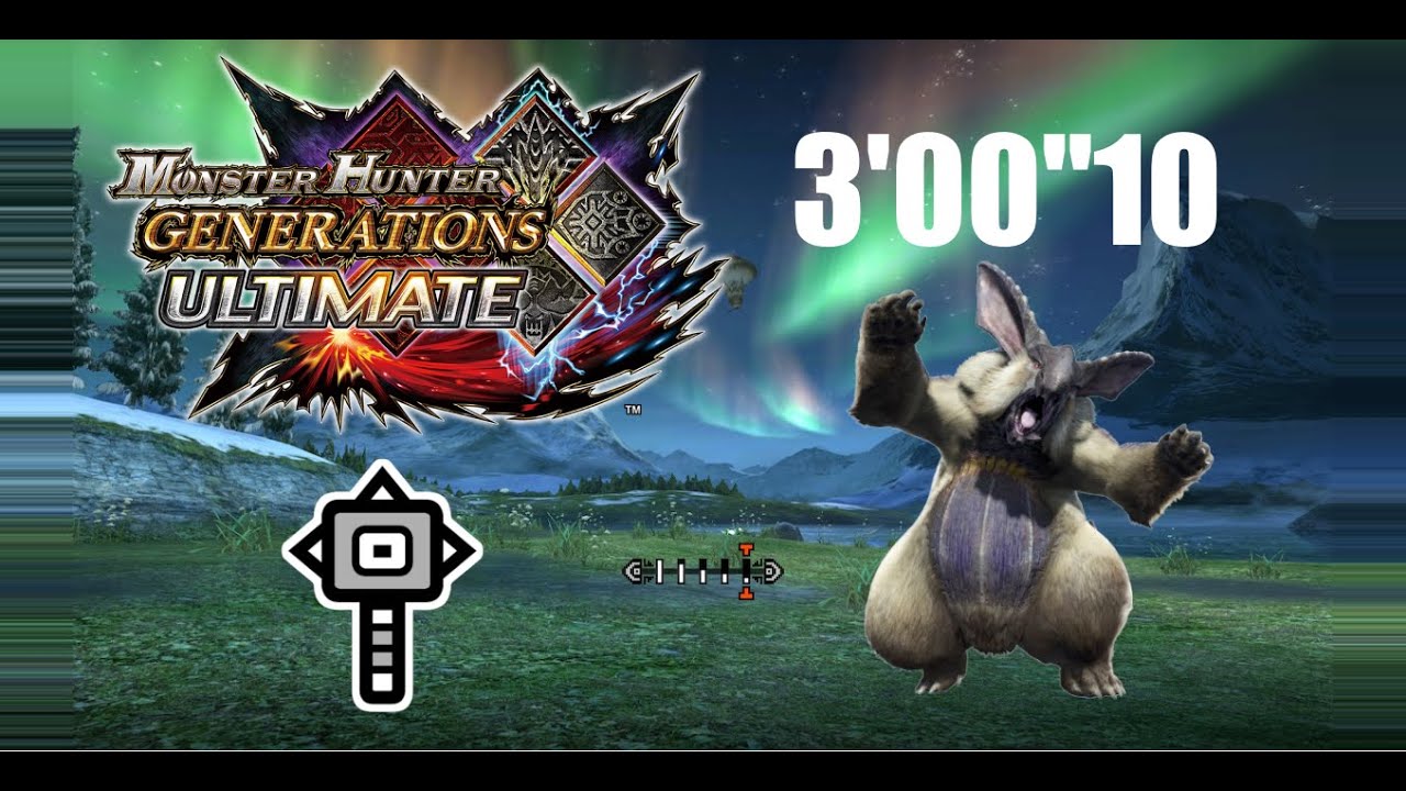 MHXX/MHGU [G1] The Killer Rabbit of Arctic Ridge - Lagombi  | Valor Hammer | 3'00
