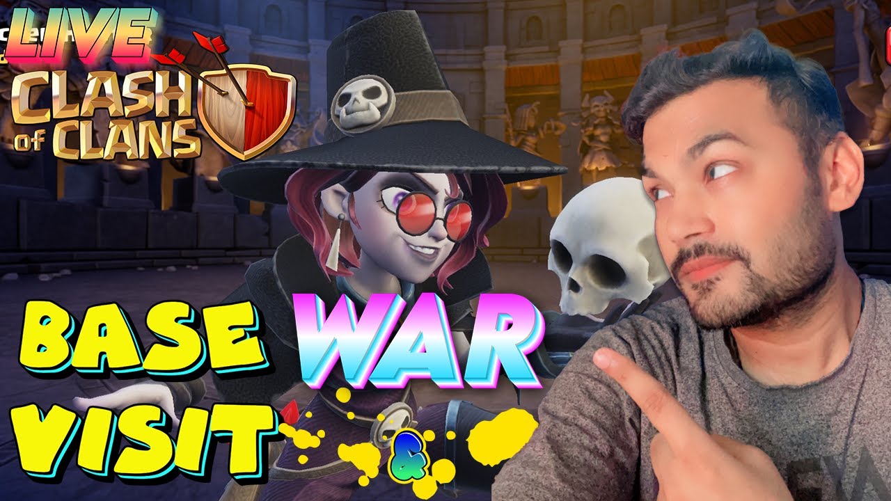 LIVE BASE VISIT | NEW ARCHER SKIN IS VERY TALL | COC GAMEPLAY