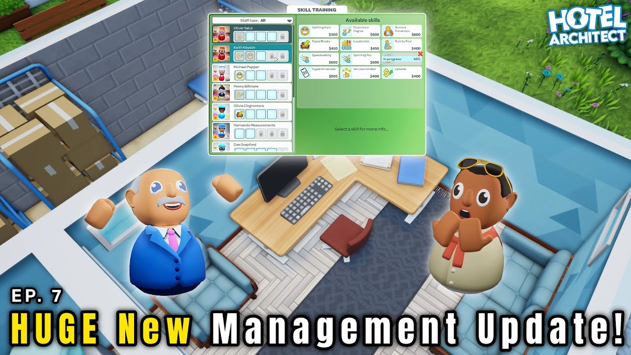 This UPDATE Changes EVERYTHING in Hotel Architect! | Early Look at NEW Management Update (Ep 7)