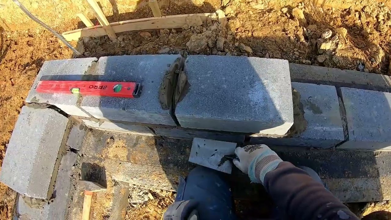 Poziom płyty od a do z # murowanie ścian fundamentowych # 11