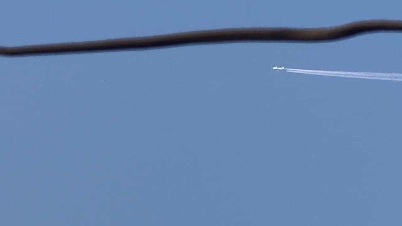 Commercial airliner on an international route 