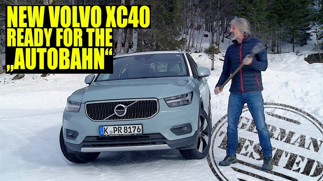 Volvo XC40 TOPSPEED German Autobahn, snow drifting T5 AWD Review