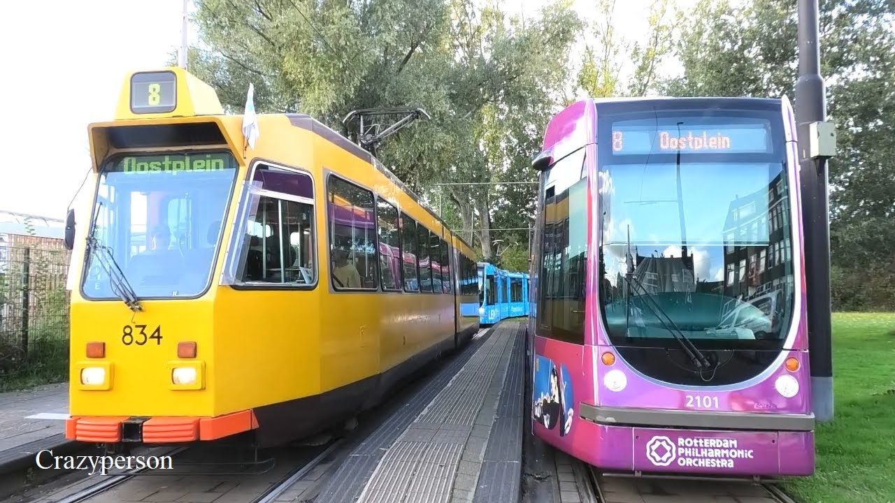 Tram RET en Oude Trams Rotterdam in Dienst | Herfst | Alstom Citadis