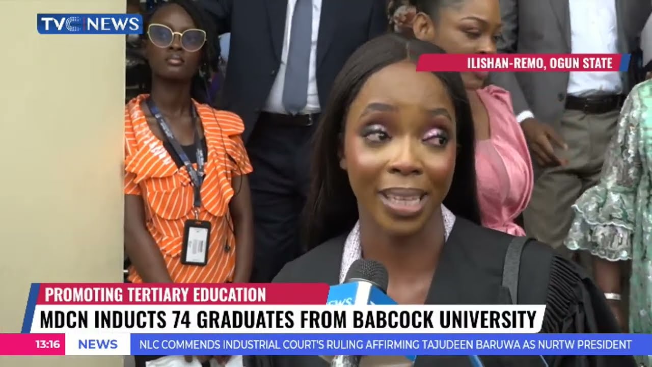 MDCN Inducts 74 Graduates From Babcock University