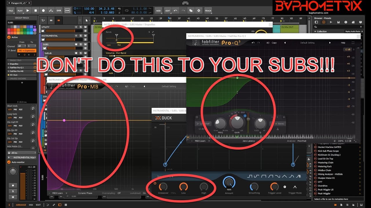Why You Should NOT Use Band-Specific Ducking On Your Subs