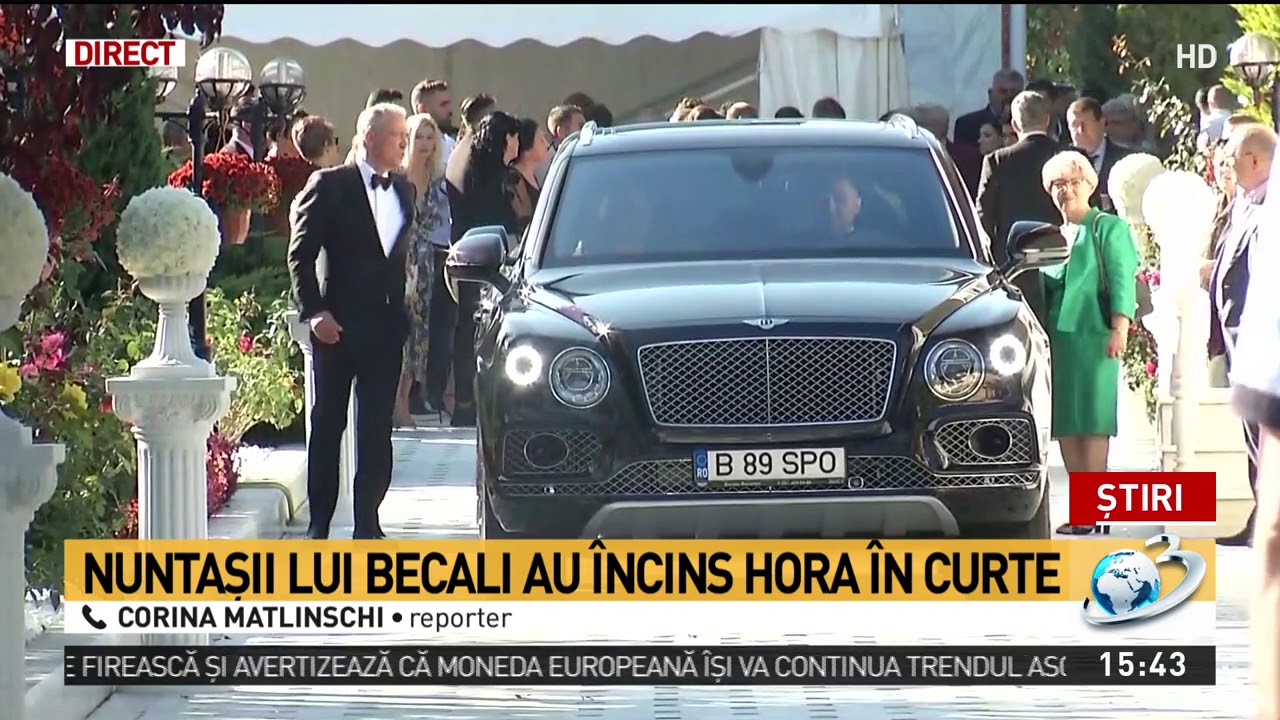 Imagini unice de la nunta Teodorei, fiica lui Gigi Becali. Gestul latifundiarului din Pipera