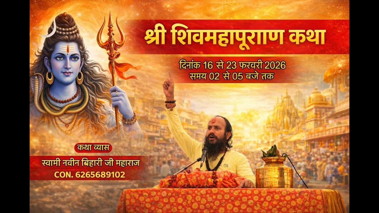 DAY 1 |  SHERI SHIVMAHAPURAN | Pt. Naveen Bihari Ji  LATHGAO JILA NARSINGHPUR  ,M.P.