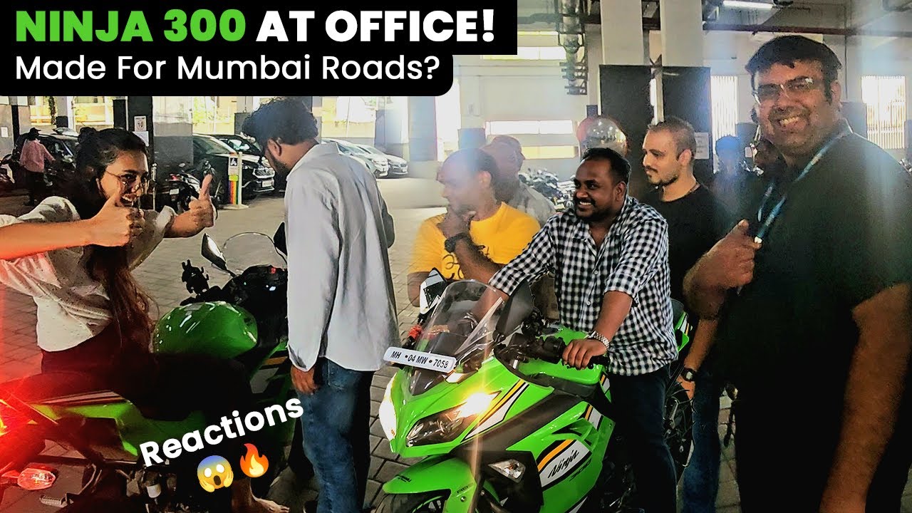 Dream Bike at Office + Daily Commute Review | Ninja 300 in Mumbai!