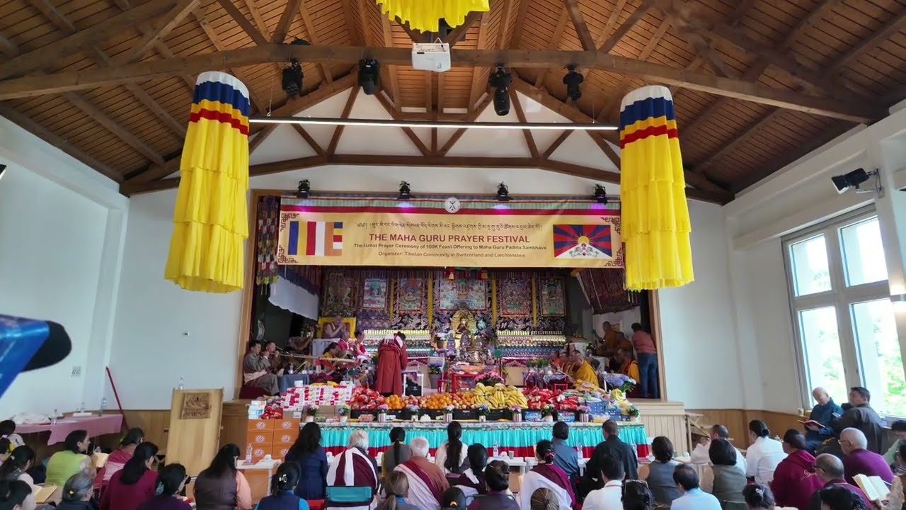 Maha guru Bumtsok prayer organized by Swiss Lichtenstein Tibetan community
