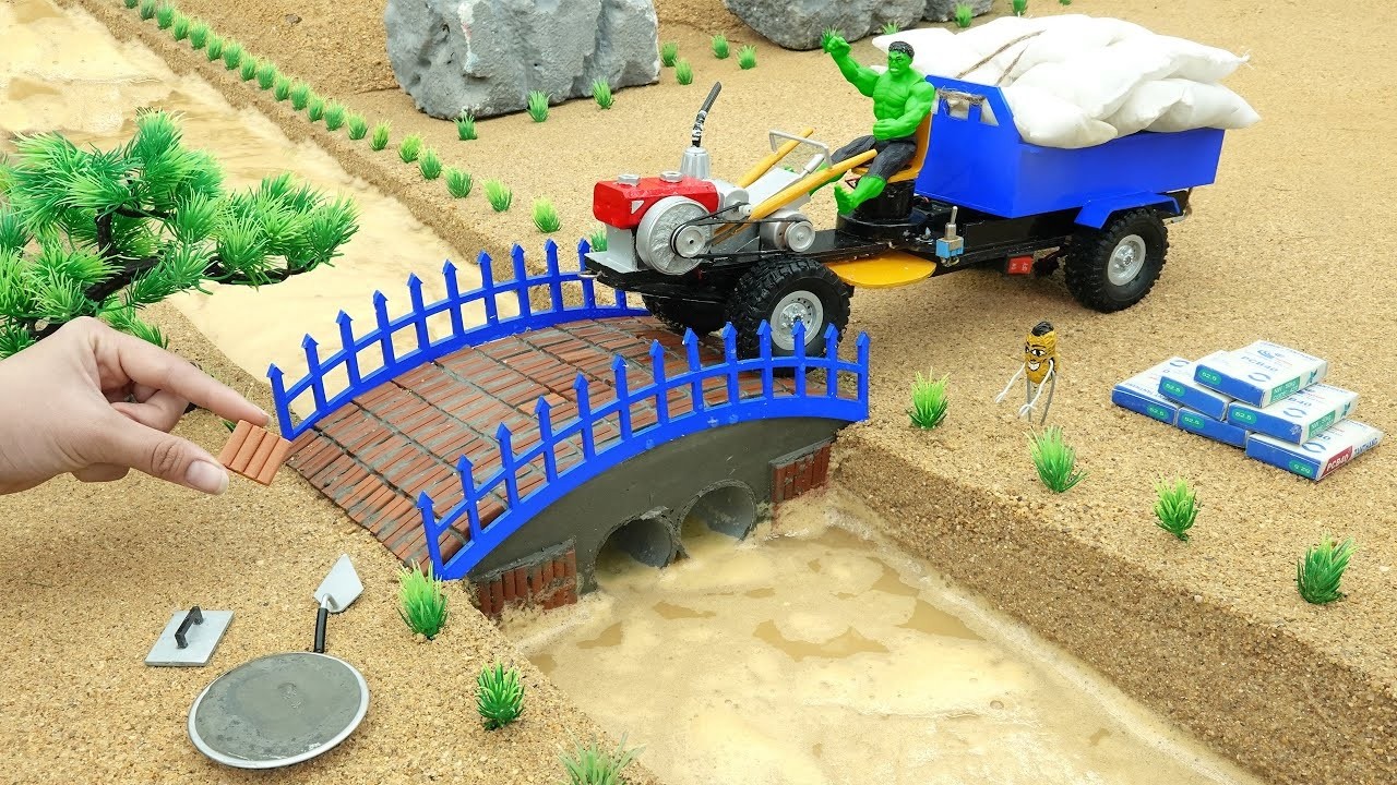 OH NO! 😱 Farm Destroyed! Hulk Builds Concrete House & Grass Cutter (ASMR)