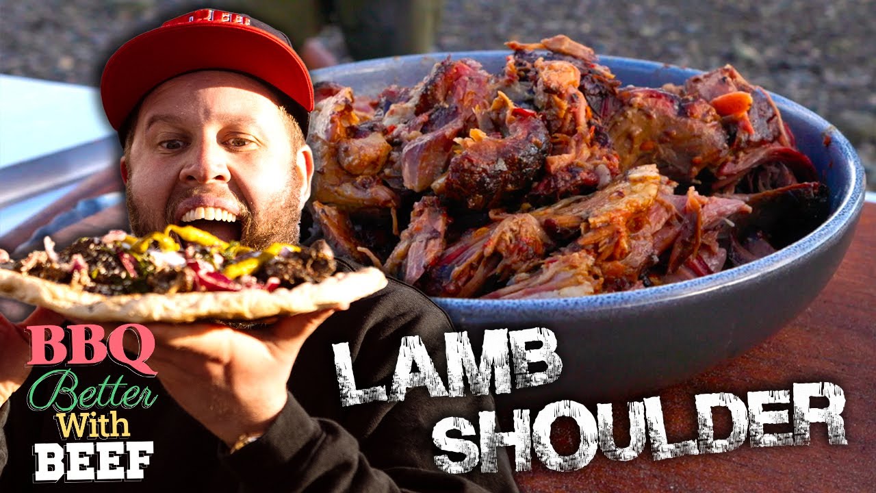 MIND BLOWING COOKING!!!! Big tasting lamb shoulder... on a portable BBQ!!!! 🔥🔥🔥