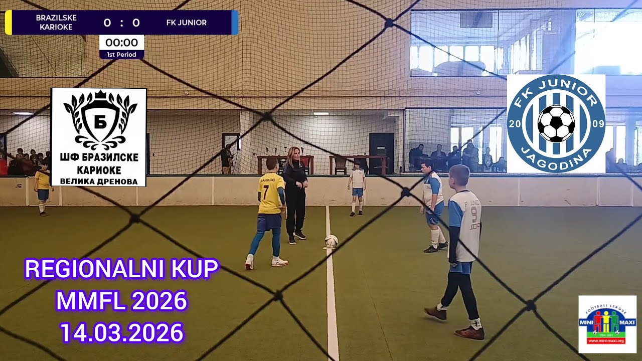 BRAZILSKE KARIOKE -FK JUNIOR 2:3(2:1)-Regionalni kup MMFL 25/25-2014 godište,grupa A.