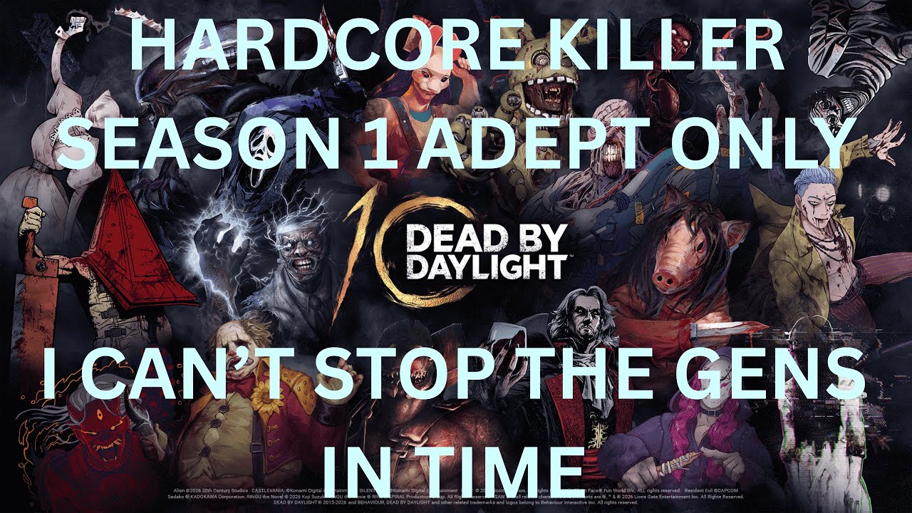 I CAN'T STOP THE GENS IN TIME!!!! | DBD Hardcore Killer Season 1 Adept Only (Part 4)
