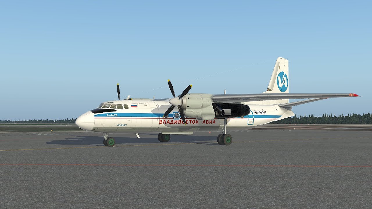 UHHH-UHSS /Ан-24РВ в модификации Олега Тронова /X-plane 11/IVAO