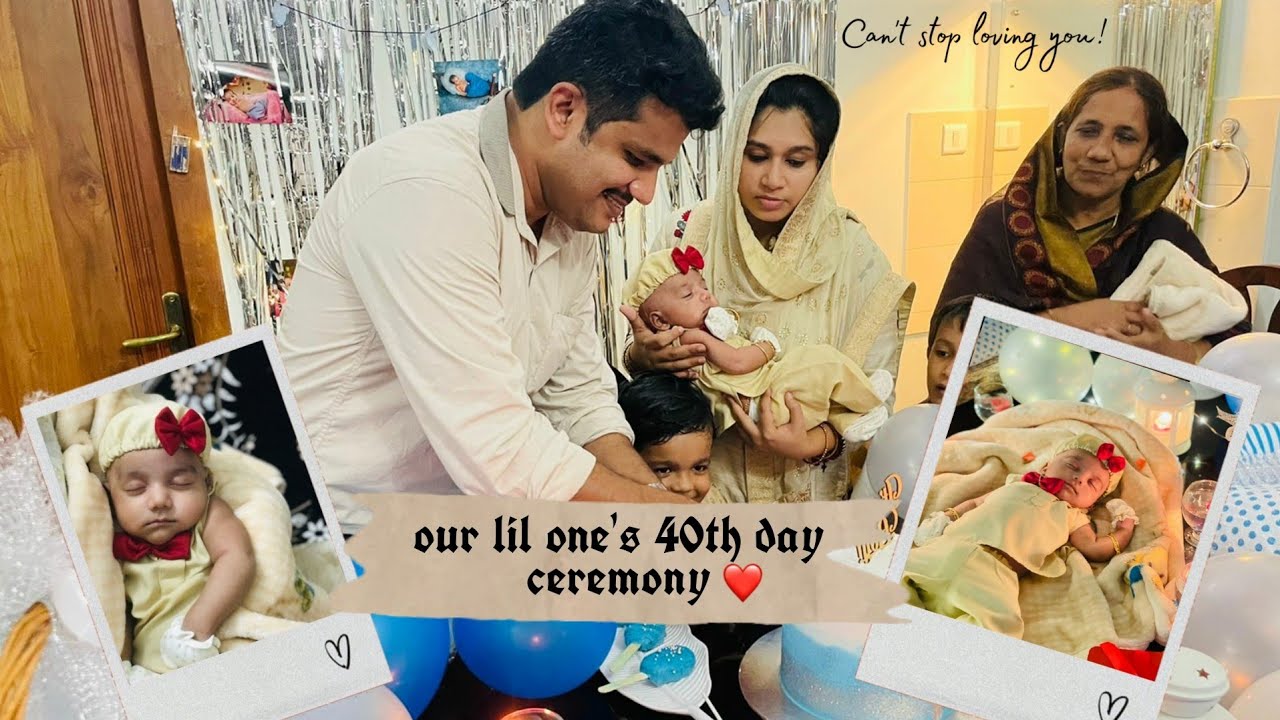 Our Little One's 40th Day Ceremony 💕 | Family Time | nehawithlav