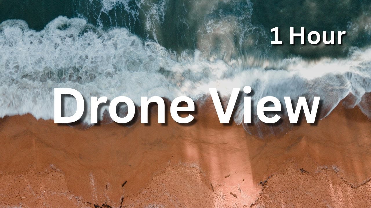 Ocean Waves Drone View: Beautiful Sea Shore & Rocky Beach | Relaxation & Meditation