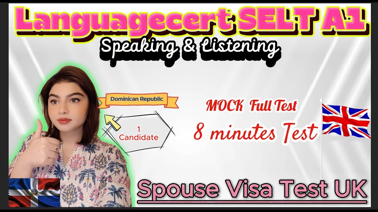 A1 Speaking & Listening Test for Family Visa|Marriage Settlement in the UK 🇬🇧| SELT A1 Test