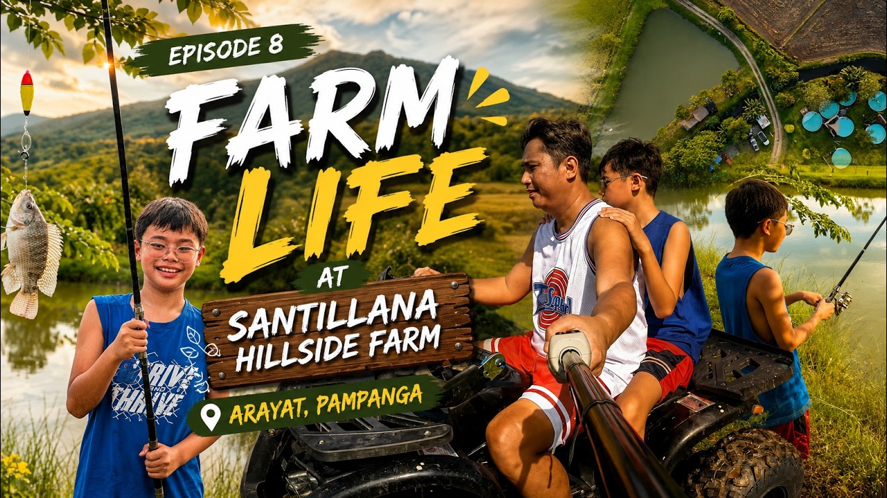 Ep8: Santillana Hillside Farms | Family Camping | DJI Flip | Iphone16 | Naturehike