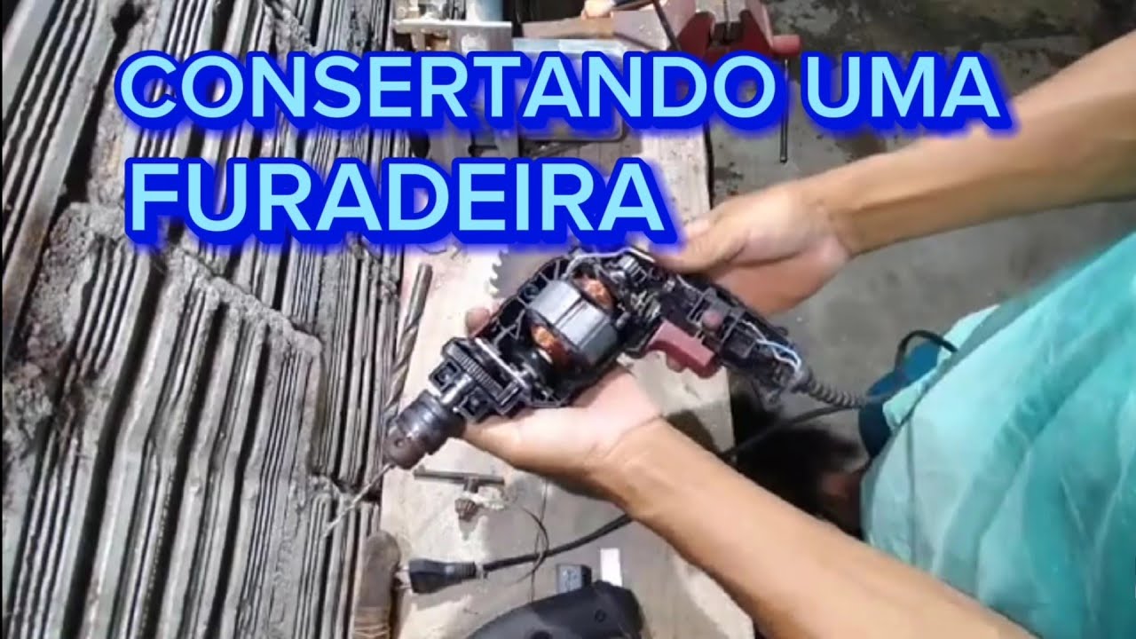 consertando o martelete de uma furadeira Skil | Luiz pedreiro