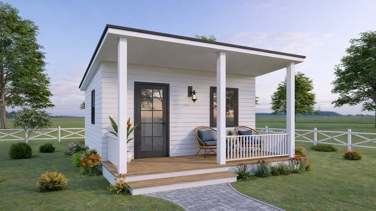 3×4m Small House Design That Feels Warm and Peaceful