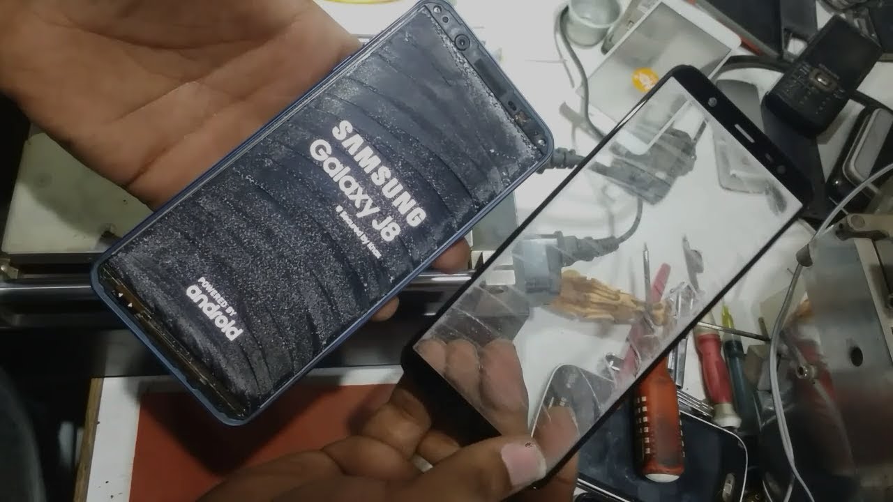 SAMSUNG J8 glass replacement only. mubin danawala