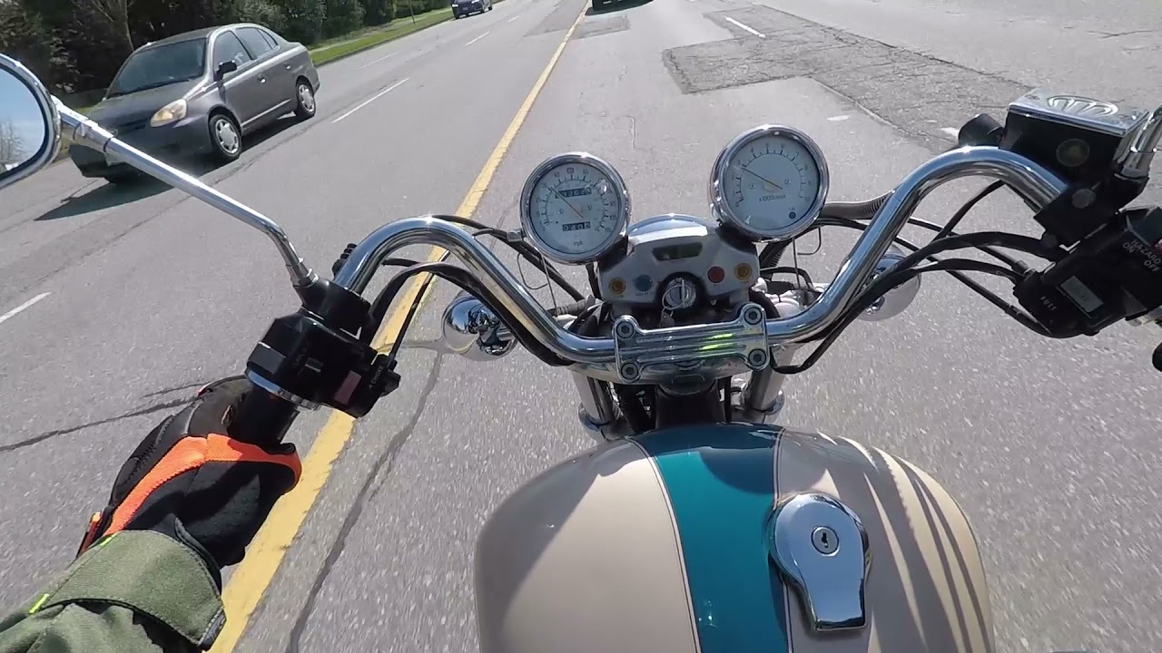 1996 Yamaha Virago XV1100 ride along in Vancouver BC