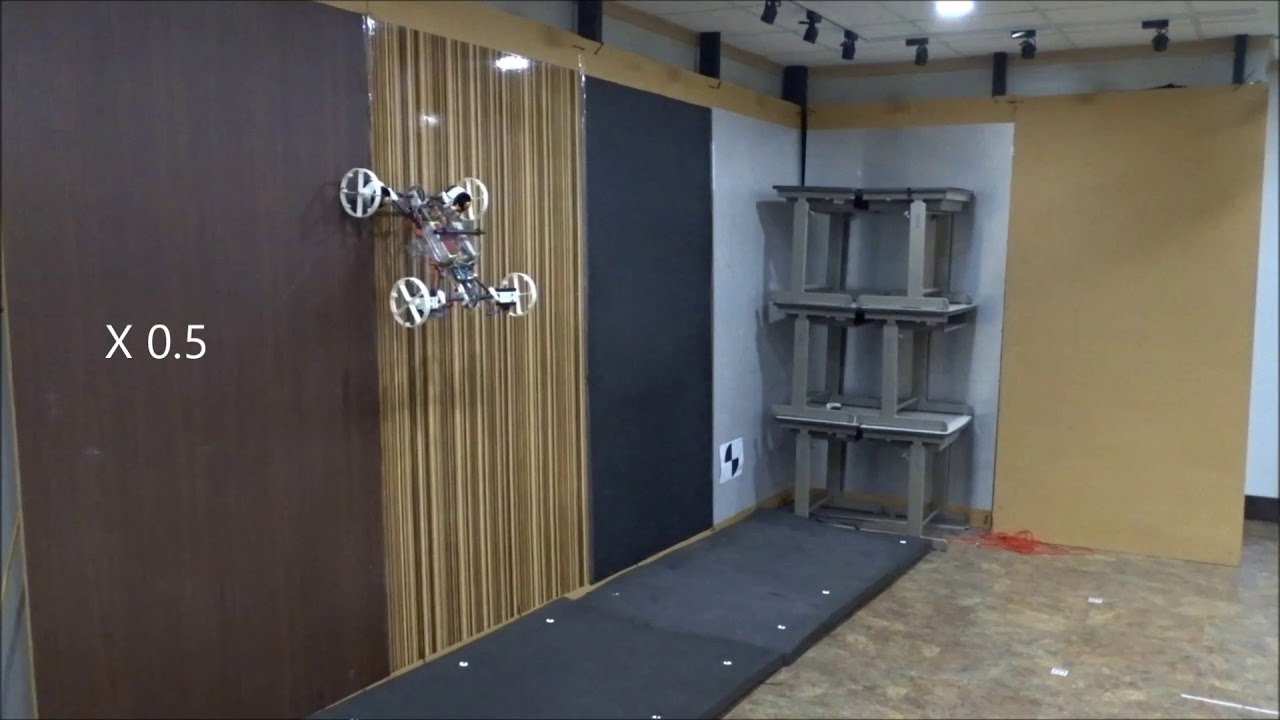 Soft perching mechanism of a wall-climbing drone CAROS